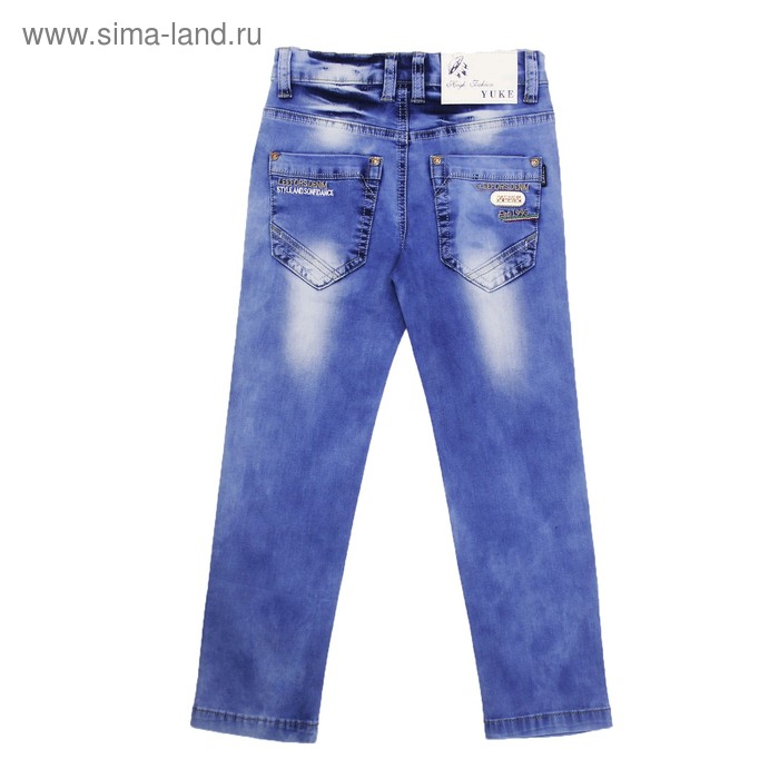 фото Джинсы для мальчиков, рост 116 см yuke jeans