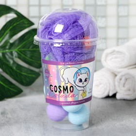 

Набор CosmoColada, соль для ванн 8 шт. и мочалка