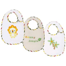 

Набор слюнявчиков Polini Kids «Джунгли», с вышивкой, 3 шт.