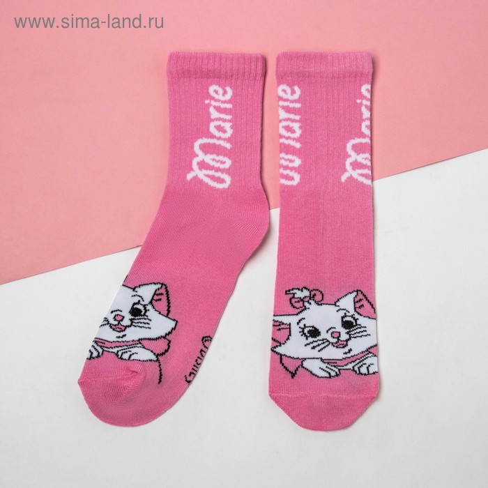 

Носки "Мари", Коты аристократы, розовый, 18-20 см