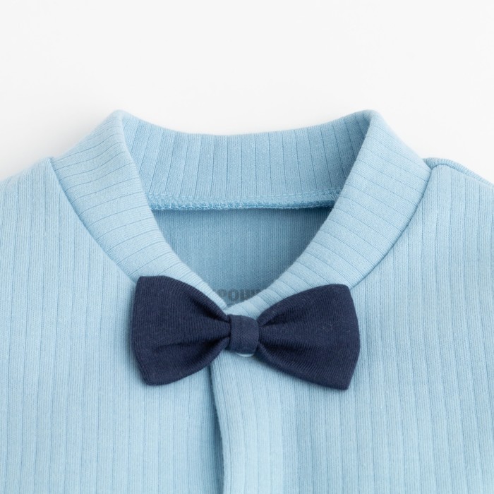 фото Комбинезон крошка я «пижама», цвет голубой, рост 62-68 см