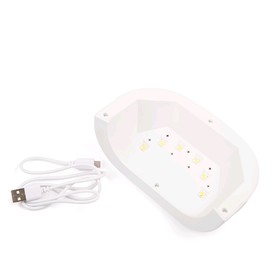 

Лампа для гель-лака TNL Moonlight, UV/LED, 24 Вт, 6 светодиодных ламп, таймер 60 с, белая