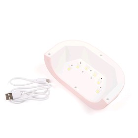 

Лампа для гель-лака TNL Moonlight, UV/LED, 24 Вт, 6 светодиодных ламп, таймер 60 с, розовая