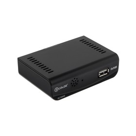 

Приставка для цифрового ТВ D-COLOR DC700HD Plus, FullHD, DVB-T2, HDMI, RCA, USB, черная