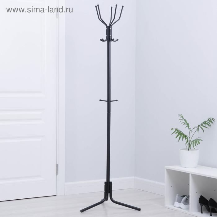 

Вешалка напольная разборная, 55×55×174 см, цвет чёрный