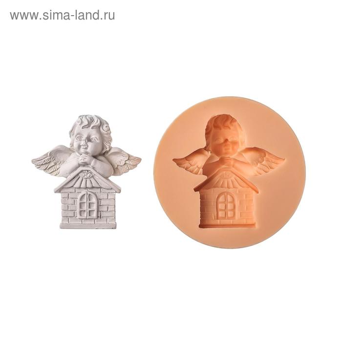 

Молд силикон "Ангел на домике"4,5х4,5 см МИКС