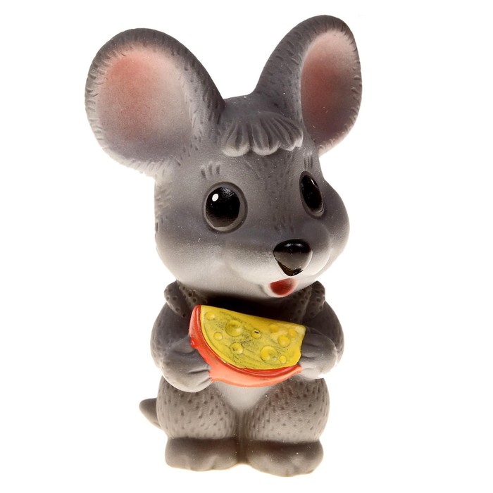 Резиновая игрушка «Мышонок с сыром» резиновая игрушка огонек мышонок серый 12 см с 1534