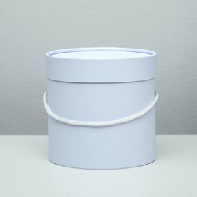 

Подарочная коробка, круглая, белая, 15 х 15 см