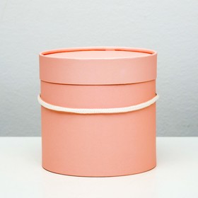 

Подарочная коробка, круглая, коралловая, 15 х 15 см