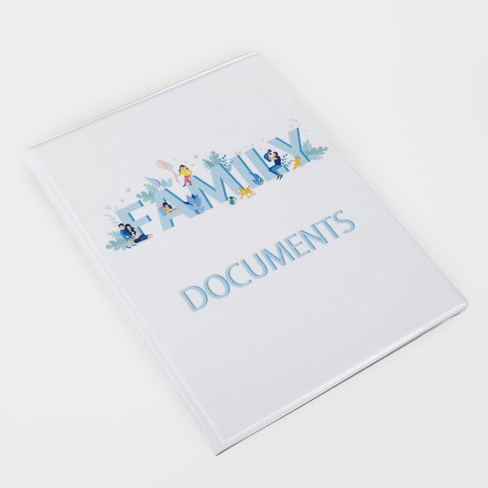 Папка для документов, 4 комплекта, цвет белый папка для документов микки маус 12 файлов 4 комплекта 1 шт