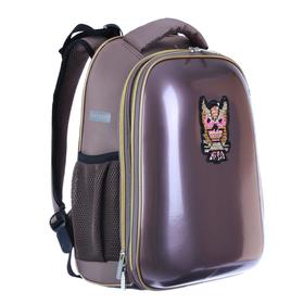 

Рюкзак каркасный, deVENTE Choice, 38 х 28 х 16 см, иск кожа Glamour Owl, розовый