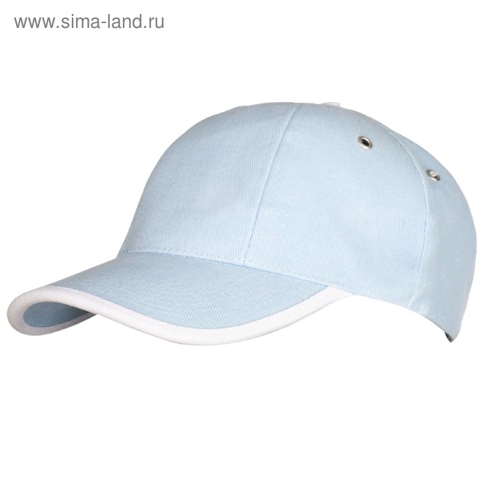 Бейсболка Unit Trendy, размер 56-58, цвет голубой с белым