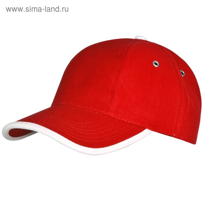 Бейсболка Unit Trendy, размер 56-58, цвет красный с белым