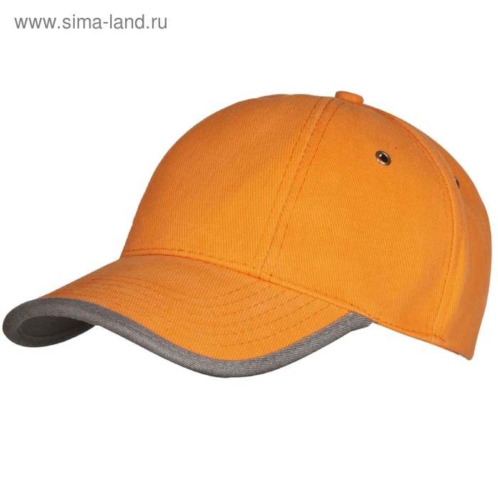 Бейсболка Unit Trendy, размер 56-58, цвет оранжевый с серым