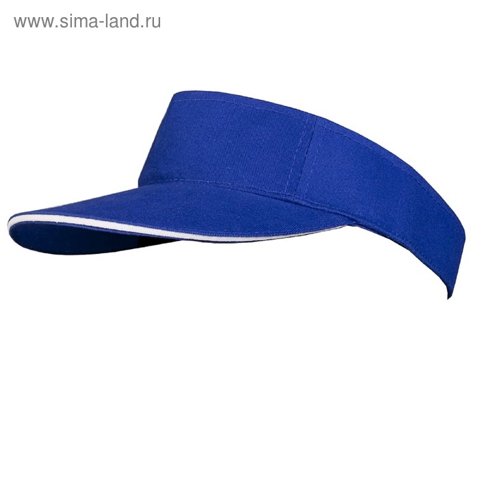 Козырёк Unit Active, цвет ярко-синий с белым кантом