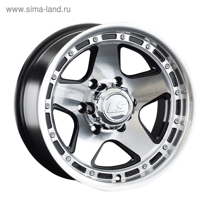 фото Диск литой ls 592597 (lcr 6601 - ls 870) 8x16 6x139,7 et-10 d106,1 bkf ls wheels