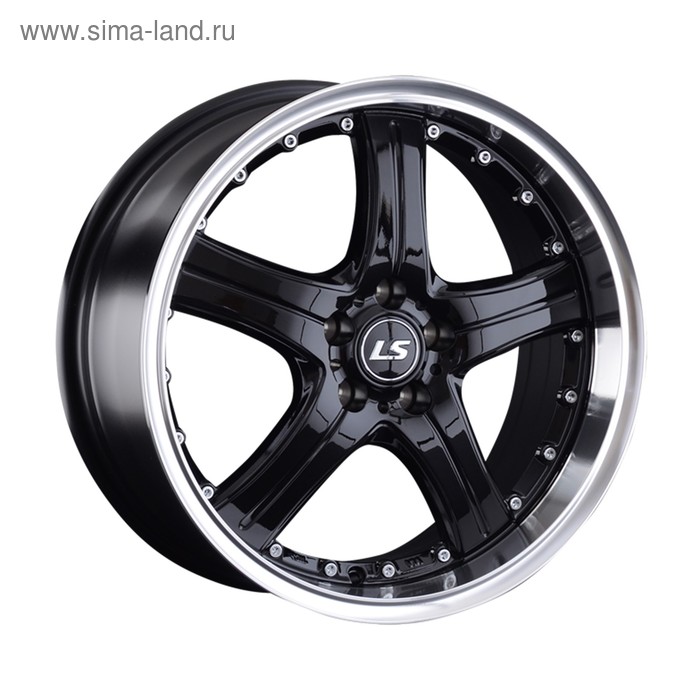 фото Диск литой ls 593735 (lcr 296a - ls 322) 7,5x17 5x100 et35 d73,1 bkl ls wheels