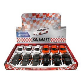 

Машина металлическая Porsche 911 GT3 RS, 1:36, открываются двери, инерция, цвет чёрный