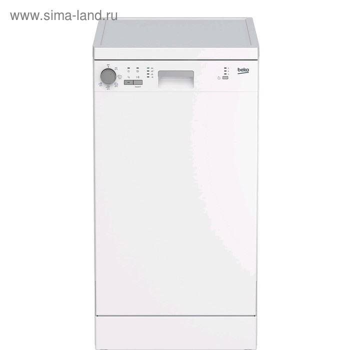 Посудомоечная машина Beko DFS05R13W, класс А, 10 комплектов, 5 программ, белая