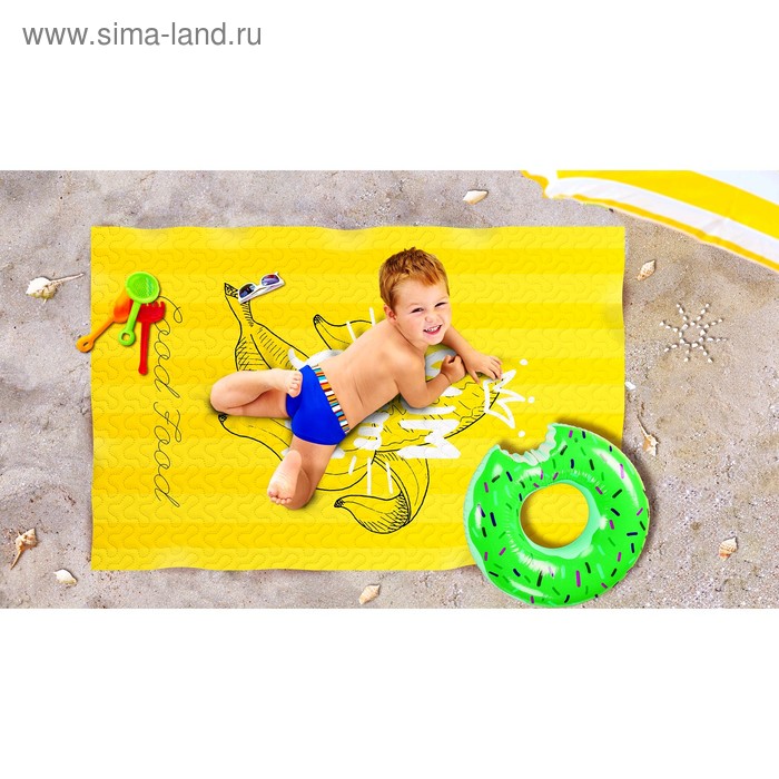 Пляжное покрывало Ем банан размер 90 140 см 977₽