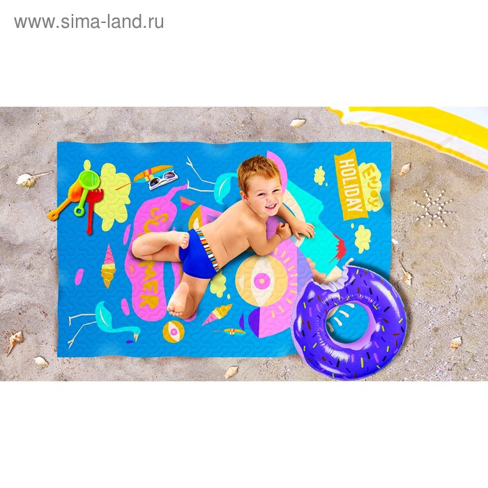 Пляжное покрывало Каникулы в лето размер 90 140 см 977₽
