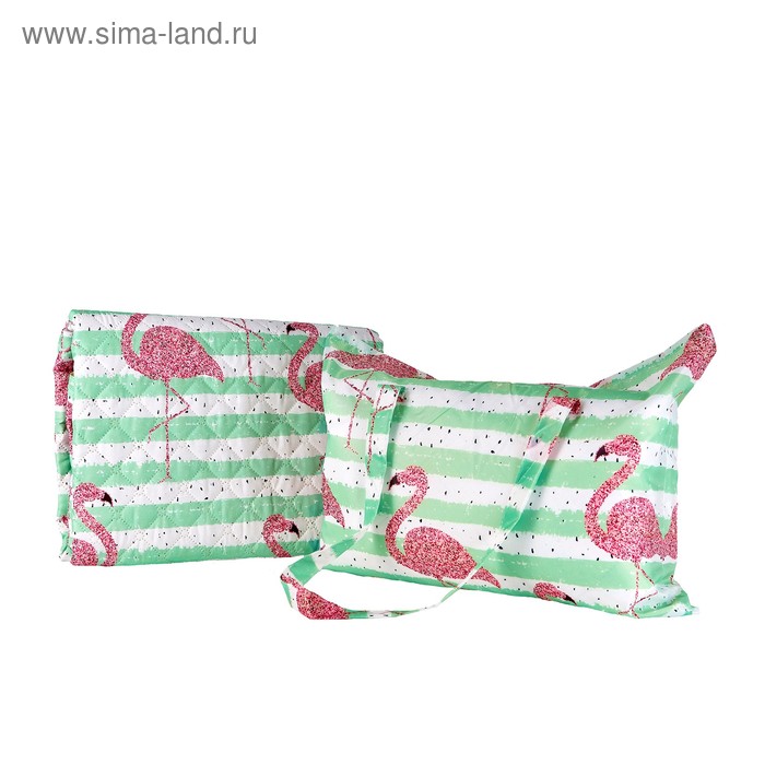 

Пляжное покрывало «Фламинго на песке», размер 145 × 200 см