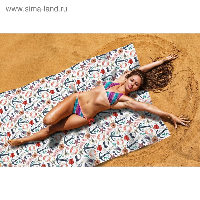 Пляжное покрывало «Пляж», размер 145 × 200 см