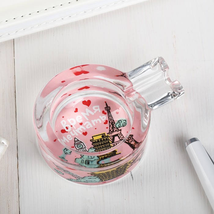 Пепельница c отливкой под сигарету "Время мечтать"