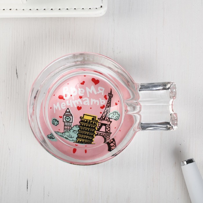 Пепельница c отливкой под сигарету "Время мечтать"