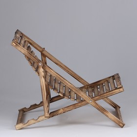 

Шезлонг гибкий, обожжённый, лакированный, хвоя, 100×65×75см