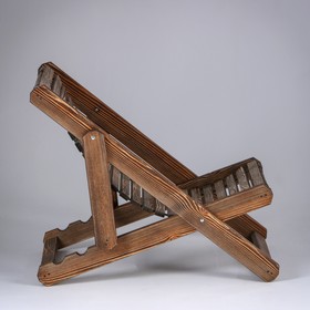 

Шезлонг гибкий, усиленный, брашированный под старину, хвоя, 100×65×78см