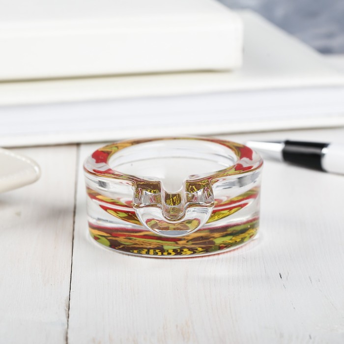 Пепельница c отливкой под сигарету "Мой герой"