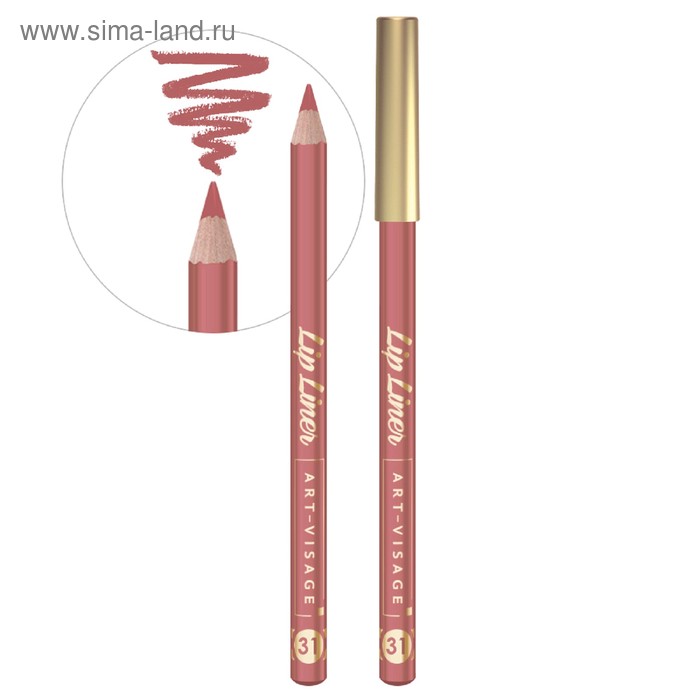 Карандаш для губ Art-Visage Lip liner, оттенок 31 карандаш для губ art visage lip liner 31 розовый нюд 1 3г