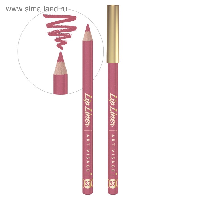 Карандаш для губ Art-Visage Lip liner, оттенок 37 карандаш для губ art visage lip liner 37 пыльная роза 1 3г