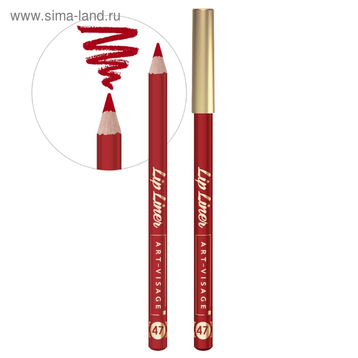 Карандаш для губ Art-Visage Lip liner, оттенок 47 карандаш для губ art visage lip liner 47 красный