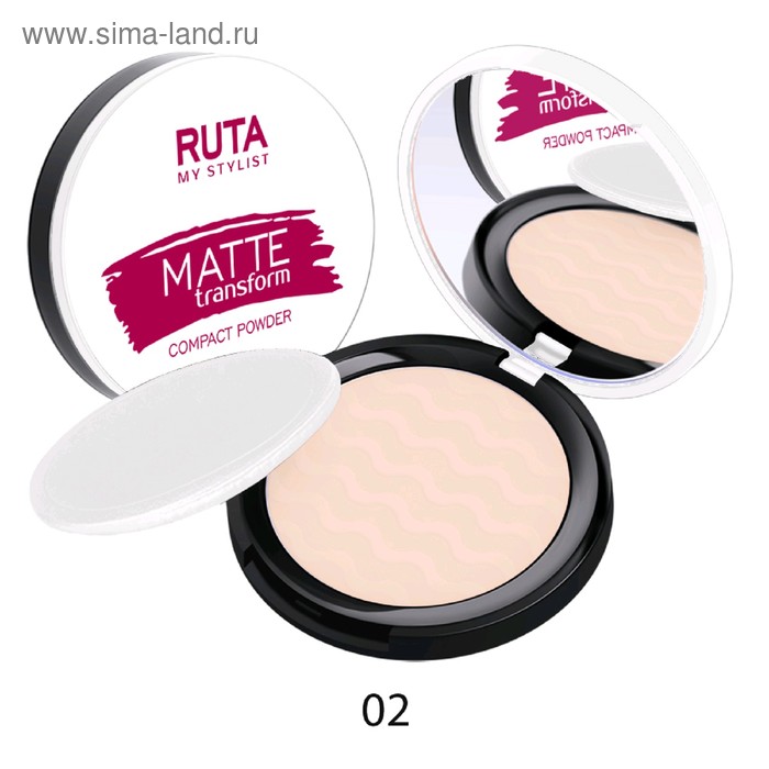 

Пудра компактная Ruta Matte Transform, оттенок 02 светлый беж