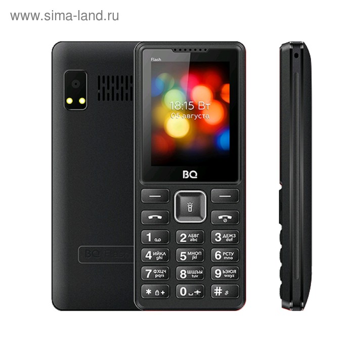 фото Сотовый телефон bq m-2444 flash 2,4", 32мб, microsd, 2 sim, чёрный