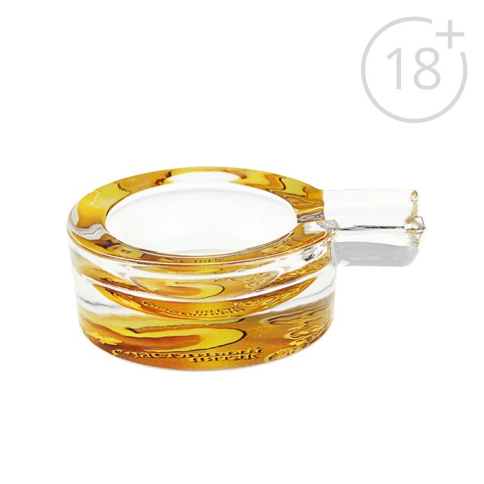 Пепельница c отливкой под сигарету "Счастливый пятак!"