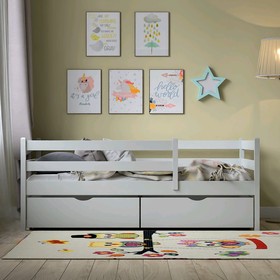 

Кроватка Viki, спальное место 160х80 см, цвет серый, + ящики цвет серый