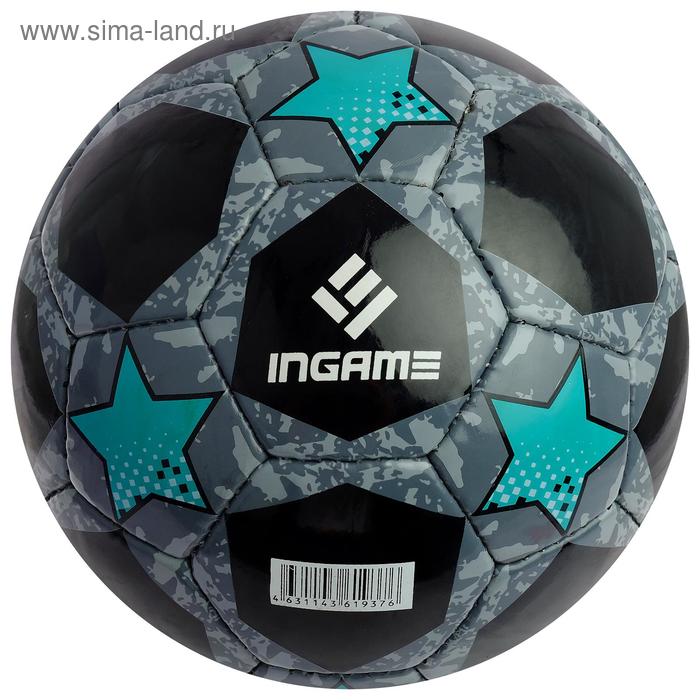 фото Мяч футбольный ingame pro black 2020, размер 5, цвета микс