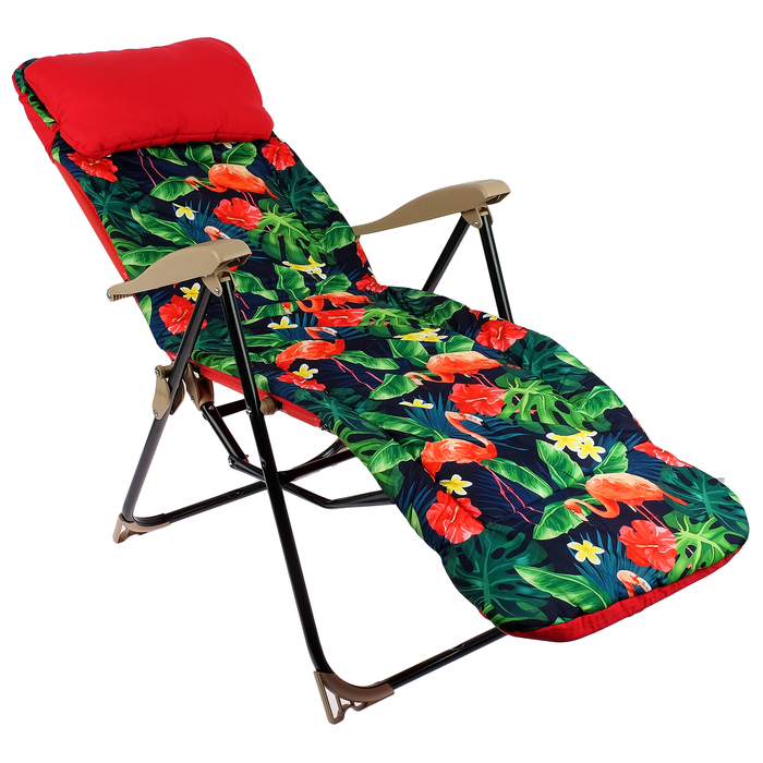 Кресло-шезлонг ННК5/L, 82 x 59 x 116 см, фламинго
