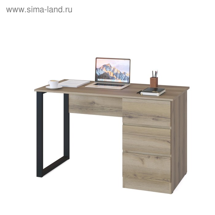 Стол письменный «СПм-205», 1200 × 600 × 740 мм, цвет дуб делано письменный стол спм 21 1200 × 600 × 740 мм цвет бетон белый