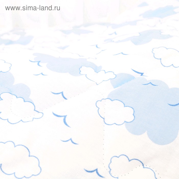 

КПБ «Облака», размер 112×147 см, 40×60 см, голубой