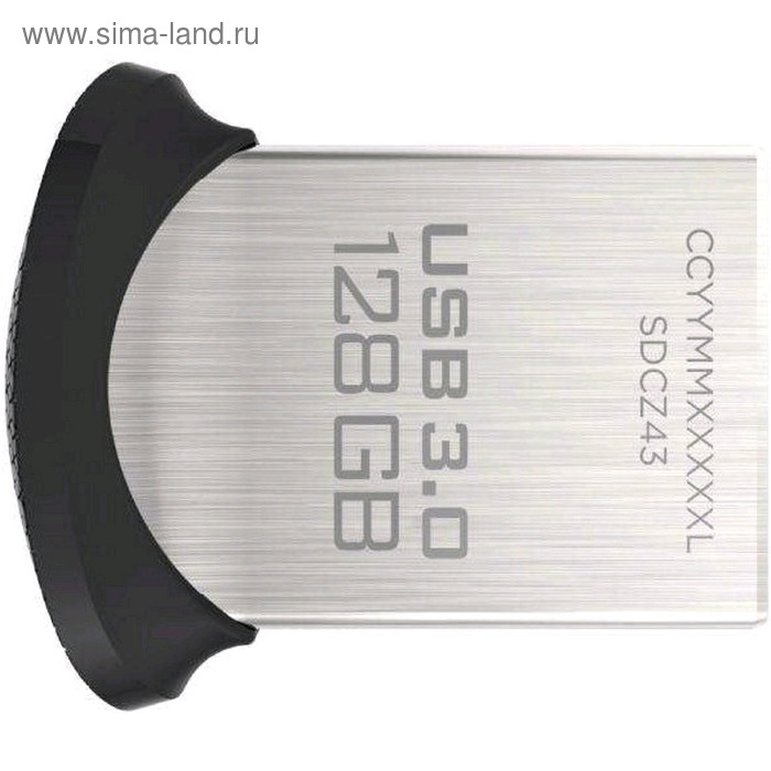 цена Флешка USB 3.0 SanDisk Cruzer Ultra Fit SDCZ430-128G-G46, 128Гб, чёрный