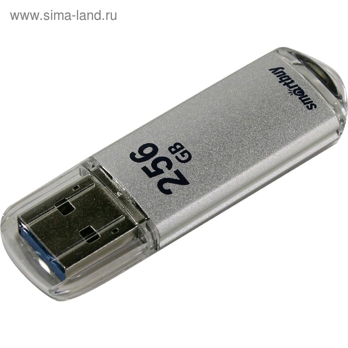 Флешка USB 3.0 SmartBuy V-Cut Silver SB256GBVC-S3, 256Гб, серебристый
