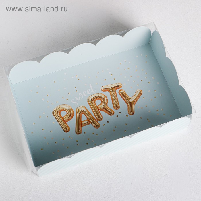 

Коробка подарочная с PVC-крышкой Sweet Party, 20 × 30 × 8 см