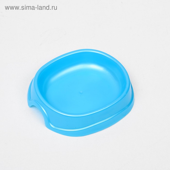 фото Миска №1 "нулевка" 200 мл, 13,5 х 12,5 х 3 см, голубой перламутр atlantis plast
