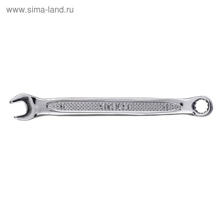 Ключ комбинированный STELS 15243, CrV, антислип, 6 мм