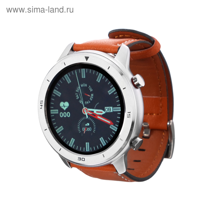 фото Смарт-часы smarterra smartlife atlas, 1.3", tft, ip67, bt4.0, 230 мач, серебристые