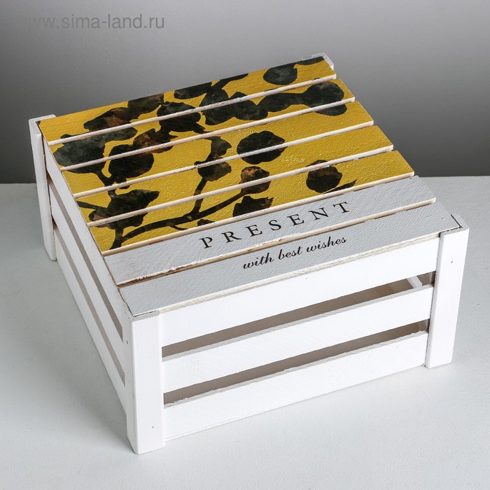 Коробка деревянная подарочная Present, 30 × 30 × 15  см